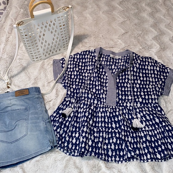 Vineyard vines Diamond Fish Tiered Top with tassels an excellent condition XS - Picture 15 of 15